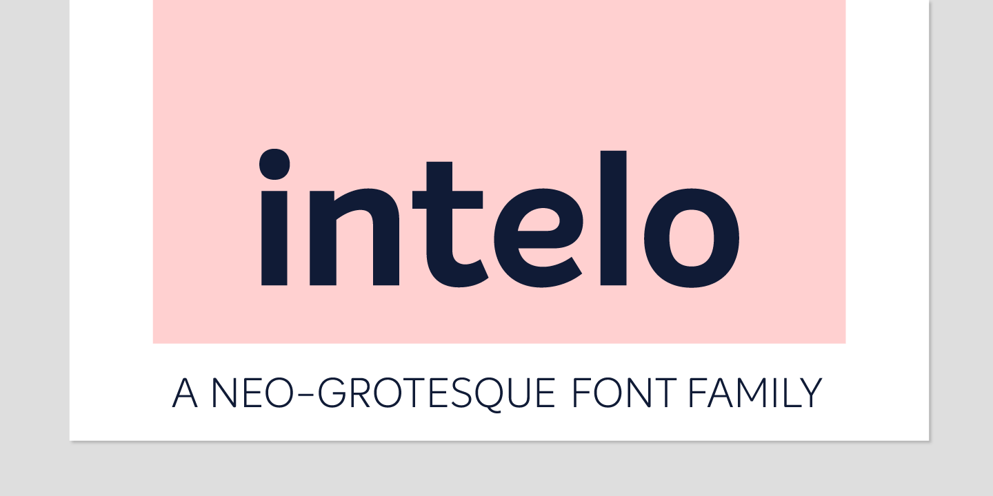 Intelo Medium Font preview